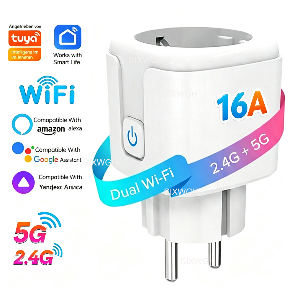 Tuya WiFi Dual-Band 2,4G&5G 16 – Timer Dual Outlet Bewertung und Preis